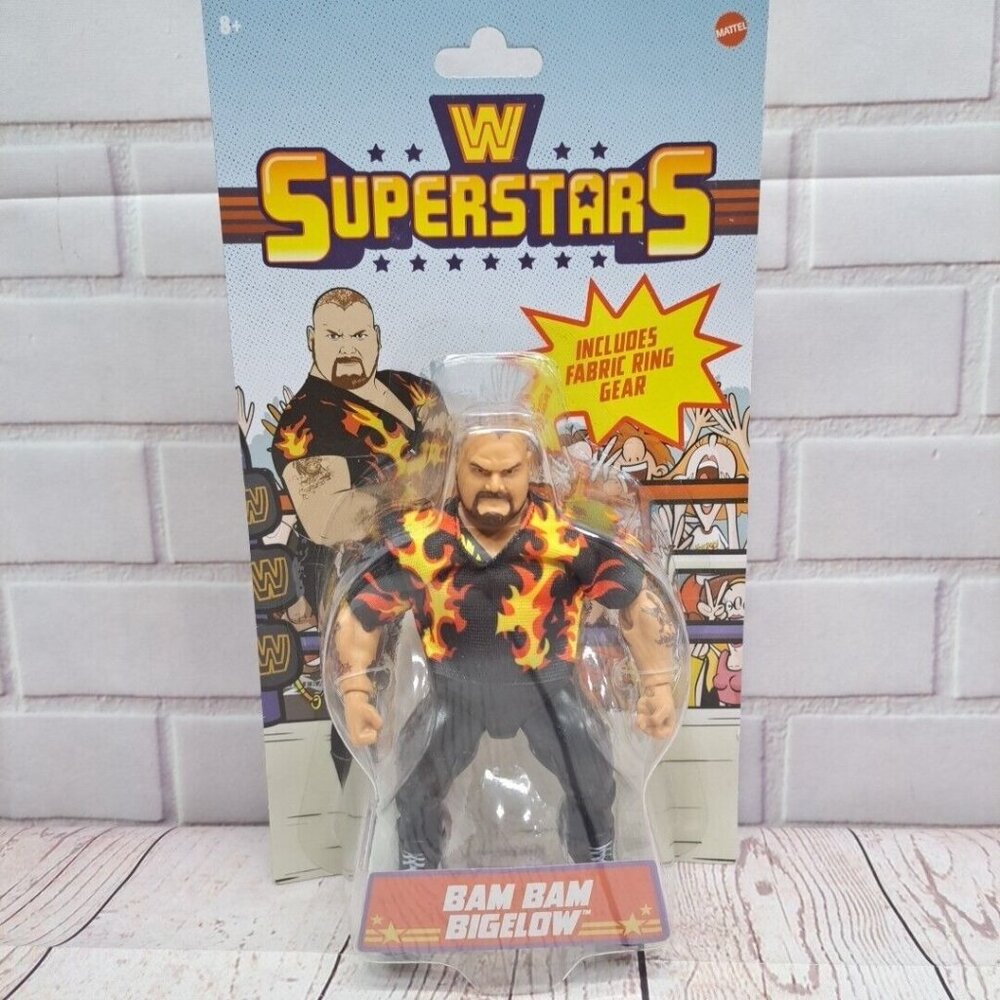 WWE Superstars Series 6 Bam‎ Bam Bigelow Action Figure With Ring Gear